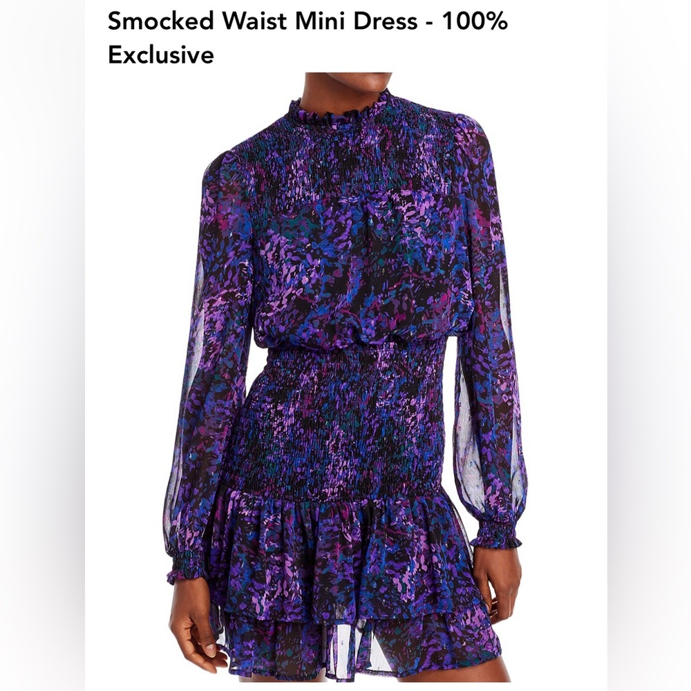 NWT-Smocked Waist Mini Dress Size Small